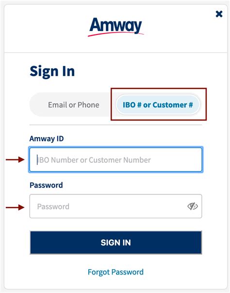 amway sign in.